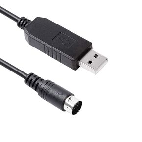 Wires-X SCU-20 PC Connection Cable Prolific USB to Mini Din 10 Pin Serial Cable for Yaesu FTM-100D/DE/DR FTM-200D FTM-400D/DE/DR FTM-300DR/DE SCU-56 FTM-500D FTM-6000 (1.8M)
