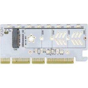Septpenta M.2 PCIe 4.0 NVMe SSD Adapter Card, 64Gbps High Speed, Supports 2230/2242/2260/2280 SSDs, Compatible with Windows, macOS, Linux