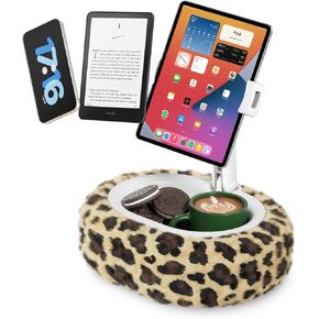 موقف وسادة Viozon Tablet ، موقف وسادة Kindle ، متوافق مع 4-11 بوصة الجهاز اللوحي/الهاتف مع وعاء صغير ، ملحقات حامل Kindle ، فكرة للقراءة ومشاهدة الفيديو على السرير ، الوردي