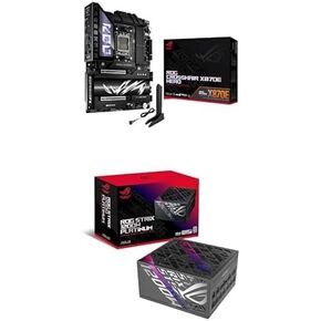Bundle of ASUS ROG Crosshair X870E Hero AMD AM5 ATX Motherboard, DDR5, PCIe® 5.0, 5X M.2, Wi-Fi 7 + ASUS ROG Strix 1200W Platinum (Fully Modular Power Supply, 80 Plus Platinum Certified, ATX 3.1)