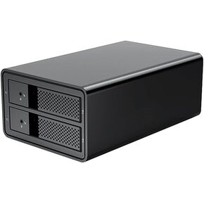 2 Bay 3.5'' USB3.0 to SATA RAID HDD Docking Station Aluminum HDD Enclosure 36W Power Adapter HDD Case