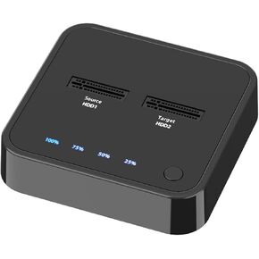 USB 3.1 Type C to M.2 Dual Bay External Hard Drive Docking Station with Offline Clone for M2 SSD Supports 2TB HDD Holder (Color : K3016S) (K3016p)