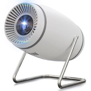 جهاز عرض ، جهاز عرض صغير مع WiFi و Bluetooth ، يدعم 4K 1080p Portable Projector 270 ° Rotatable 130 '' Screen Movie Oncostone متوافق مع الهاتف الذكي/الكمبيوتر/الكمبيوتر المحمول