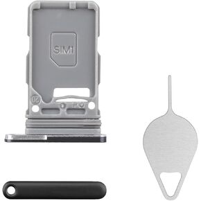 Sim Card Tray Replacement for Samsung Galaxy S21 5G (Single SIM Version) Phantom Gray Card Tray Slot Holder Bracket Adapter with Needle Ejector for S21 5G SM-G991U SM-G991U1