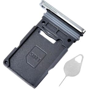 Galaxy S25 Ultra Sim Card Tray حامل صينية SIM بديلة SIM لـ Samsung Galaxy S25 Ultra 6.9 "SM-S938U S938U1 بطاقة مع جزء إصلاح الإبرة SIM US إصدار (Titanium Silver Blue)