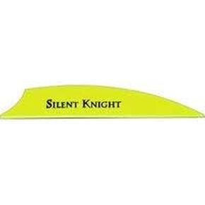 SILETN36-FYL Silent Knight Vanes Fluorescent Yellow 3" 36Pk