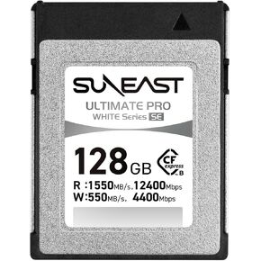 Ultimate PRO White Series SE CFexpress Type B Card 128GB TLC 8K Model SE-CFXB128GW1550