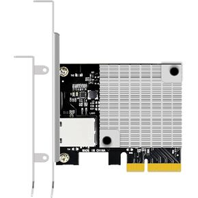 Glotrends ST7357 10GB RJ45 بطاقة شبكة Ethernet مع وحدة التحكم Marvell AQTON AQC107 ، واجهة PCIE 3.0 X4 ، متوافقة مع MAC OS/Windows/Linux/ESX