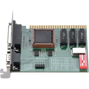 2-Port Expansion Card (ISA RS232 Serial and Parallel Port), 5V Adapter Card ISA COM1 COM2 LPT Card PC Adapter