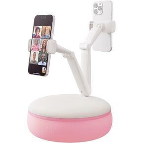 SAIJI Cell Phone Pillow Holder mini iPhone Stand for Bed, Upgraded mini Angle & Height Adjustable Phone Pillow Stand for Watching Video On Bed/Sofa/Lap, Fit for 4.7"-7.0" Device (Gray)