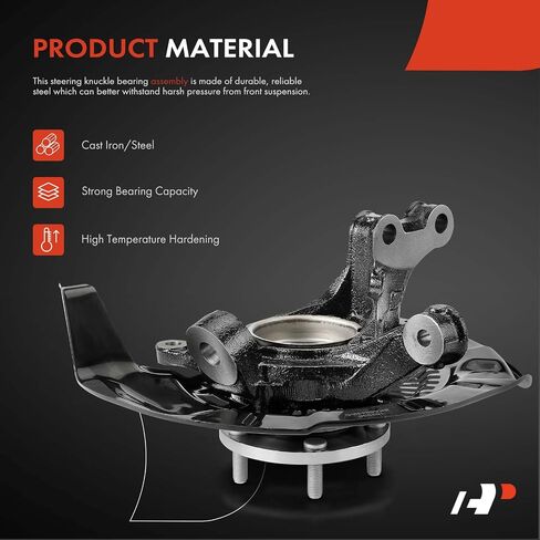 A-Premium Front Steering Knuckle & Wheel Bearing Hub Assembly Compatible with Toyota Highlander 2008-2017 & Lexus RX350 2010-2015, RX450h 2010-2015, Left Driver Side, Replace # 4770348010, 9036945006 in Saudi Arabia