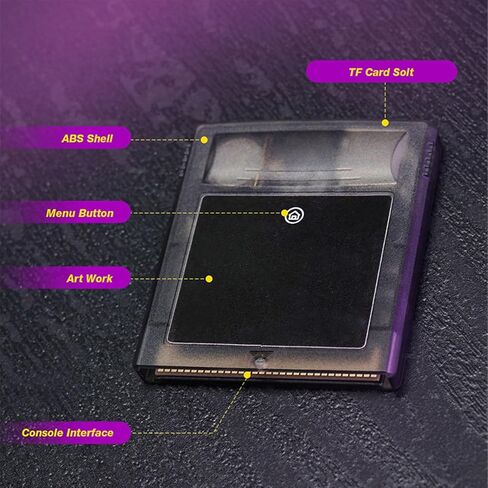 Video Games Memory Card, 1000 in 1 Game Video Cartridge with 8G Memory Card Flash Memory Card GB GBA SP Burning Card for Gameboy Advance SP, Support MAPPER MBC1/2/3/5 (Transparent White) in Kuwait