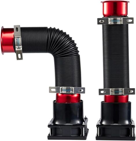 Obokidlyamor 2pcs محاكاة التوربينات أنبوب الرياح المعلوم متغير سرعة الرياح على عجلة القيادة من لعبة السباق PC USB لـ logitech/thrustmast in Kuwait