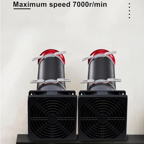 Obokidlyamor 2pcs محاكاة التوربينات أنبوب الرياح المعلوم متغير سرعة الرياح على عجلة القيادة من لعبة السباق PC USB لـ logitech/thrustmast in Kuwait