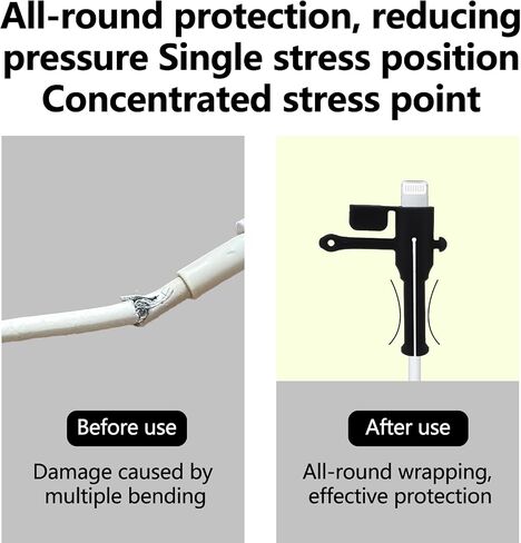BOXOB 6 Sets Charger Cable Protector, Silicone Non-Slip Cord Savers Durable Charger End Cord Protector Compatible with Apple MacBook Laptop for Home Wrap Accessories（Colorful） in Saudi Arabia
