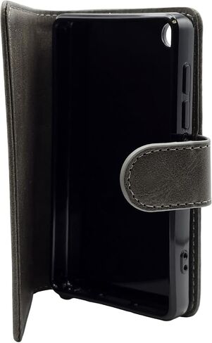 SAMVIX iPlatinum Leather Case for Music Q6 (Gray) in Saudi Arabia