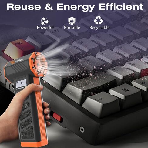 Air Air Duster Air Duster لتنظيف لوحة مفاتيح لوحة مفاتيح Computer PC Flower للإلكترونيات Turbo Jet Blower منفاخ مصغرة قابلة للشحن. in Saudi Arabia