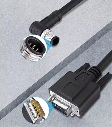 M12 8pin إلى DB9 RS232 Power Power Cable Cable Assembly D-Sub 9pin Cablered Female Cable in Kuwait