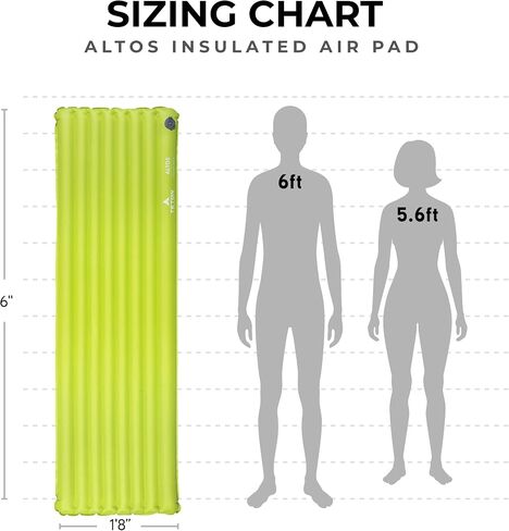 Teton Altos Inflatable Sleeping Pad, Sleeping Mat for Camping, Backpacking, Hiking, Budget Friendly and Durable in Saudi Arabia