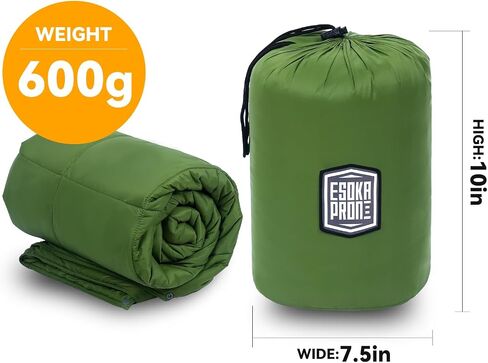 Outdoor Camping Blanket,Lightweight Waterproof Puffy Camping Blanket,Portable Camping Quilt for Travel, Picnic, Hiking,Camping - 77.9" x 55" Military Green in Saudi Arabia