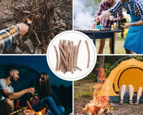 Waterproof Matches Case + Wax-Coated Waterproof Fire Rope Tin | Windproof Survival Fire Starter Kit for Camping, Hiking, Outdoor Emergency, Bushcraft in Saudi Arabia