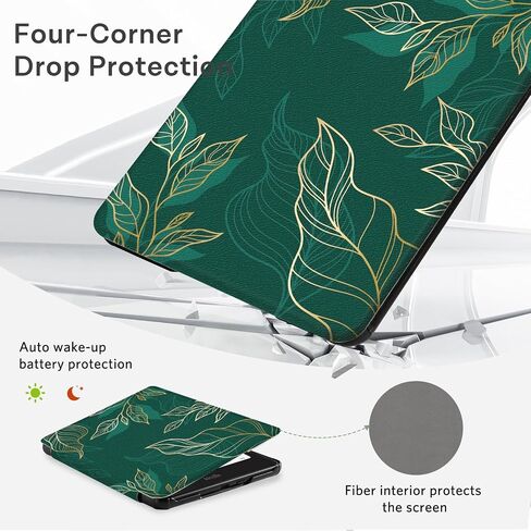 CoBak Cute Case with Fold-Back Magnetic Cover for 7" Kindle Paperwhite 12th Gen 2024 and Colorsoft - for PopSockets Grip, Compatible with iPhone MagSafe and Anker Wireless Charging Pads, Auto Wake in Saudi Arabia