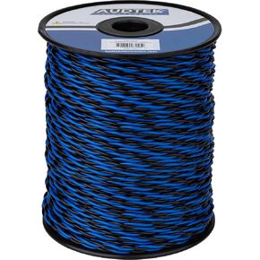 500 ft. 16 AWG Stranded OFC Twisted Pair Speaker Cabinet Hookup Wire Blue/Black