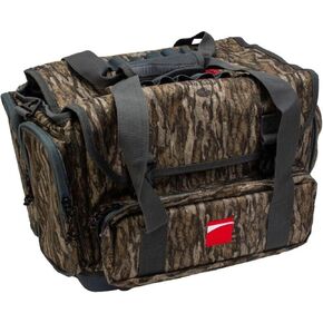 Ducker Pro Floating Blind Hunting Bag in Bottomland Camo with Top Opening, 600D PVC-Backed Fabric, Water Resistant with Built In Sunglasses Hard Case, Large