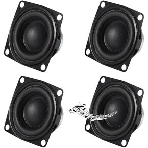 4PCS 2" 4Ohm 10W DIY Small Full Range Audio Speaker Stereo Woofer Loudspeaker for Arduino and DIY Speaker