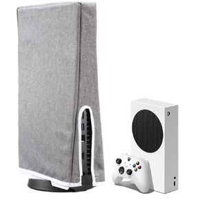UCARE Dust Cover Compatible with Sony PS5 Console, Waterproof Dustproof Protector Storage Covers Replacement for PlayStation 5 Console Digital & Disk Version (Grey-A)