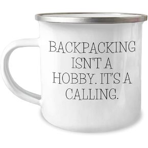 Backpacking Enthusiast Funny Gifts for the Love of Adventure Stainless Steel Camping Mug - Perfect for Valentine's - Gifts from a Fellow Backpacker to Your Favorite Adventurer