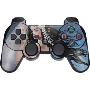Skinit Decal Gaming Skin Compatible with PS3 Dual Shock Wireless Controller - Officially Licensed Nene Thomas Fairy on Moon with Birds by Nene Thomas Design
