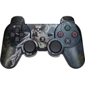 Skinit Decal Gaming Skin Compatible with PS3 Dual Shock Wireless Controller - Officially Licensed Nene Thomas Gothic Queen with Silver Dragon by Nene Thomas Design