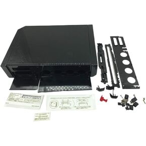Transparent Host Shell Case Cover for Wii Game Console Replacement Case Cover, Black