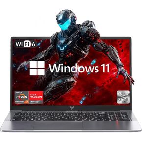 2025 AMD Laptop, Laptop Computer with AMD Ryzen 7 5700U (8C/16T, Up to 4.3GHz), 16GB RAM 512GB NVMe SSD, 16.1inch Windows 11 Laptop, Radeon RX Vega 8 Graphics, WiFi 6, Gray
