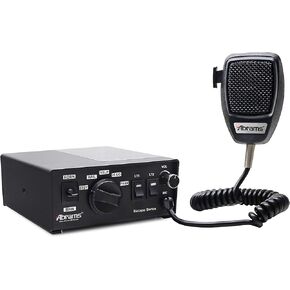Abrams Police Siren Car PA System - Escape 200W Emergency Sirens for Vehicles - Console Mount Siren System for Fire Truck ATV UTV POV Police Car 12V Powerful Police Horn 2 x 15A Police Lights Outputs