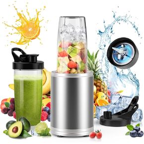 Smoothie Blender 1300W Blenders for Kitchen Portable Personal Blender for Shakes and Smoothies with 2 * 27Oz To-Go Cups & Lids Ice Crushing Smoothies Maker&Frozen Drinks Countertop Mixer Large
