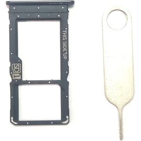 Sim Tray Sim Card Holder SD Tray Replacement for Motorola Moto G Stylus 2020/moto G Power 2020 Black (not fit 2021)