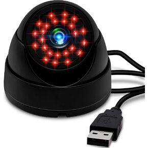 IFWATER 2MP USB قبة الكاميرا الإسكان المعدني المقاوم للطقس 24 IR-LEDs لرصد النهار والليل كشف الحركة الصوتية، مراقبة أمن المنزل المثالية لمراقبة الأطفال، ومراقبة الحيوانات الأليفة ومواقف السيارات in Saudi Arabia