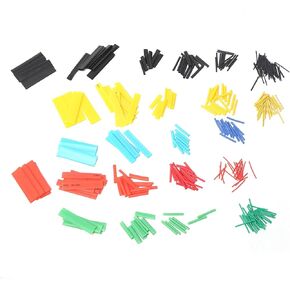 328pcs مجموعة الأنبوب القابلة للحرارة قابلة للتقلص ملونة غلاف كابل سلك عزل ملون مجموعة كهربائية