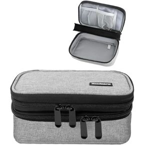 Electronic Organizer Travel Case, Small Charger Organizers, Cord Organizers Travel, Cable Organizer Bag, Portable Tech Bag, Compact Electronics Bag, Travel Essentials, Gray