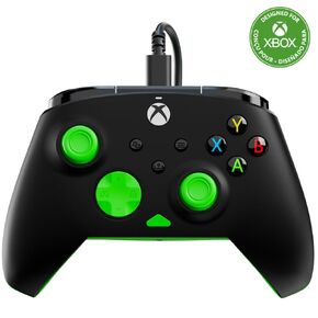 Turtle Beach Rematch Core Wired Gaming Controller - مرخص لـ Xbox Series X | S ، Xbox One & Windows PCS - عناصر التحكم في الصوت ، مشغلات Rumble Motors & Impulse ، تطبيق Companion - Ghost Black Camo/Green