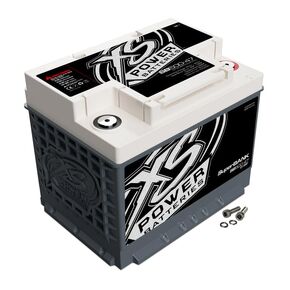 XS Power SB500-47 Super Capacitor Bank with M6 Terminal Hardware - 12 Volt 4000W 500 Farads UltraCapacitor for High-Power Car Audio Systems Or Engine Starting - 11 lbs, Ultra Lightweight