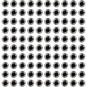 200 Pcs 4mm Fishing Lure Eyes Realistic Fish Eyes Lifelike Fish Eye Stickers Craft Animal Eyes Fly Tying Lure Eyes Materials