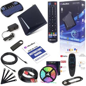 v See 2025 V5 Pro 64GB with 8K-Compatible Cable, Backlit Keyboard, Input, Cable Organizers (Easy Setup).