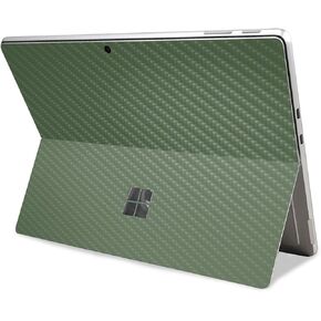 Carbon Fiber Tablet Skin Compatible with Microsoft Surface Pro 11 (2024) - Solid Olive - Premium 3M Vinyl Protective Wrap Decal Cover - Easy to Apply | Crafted in The USA by MightySkins