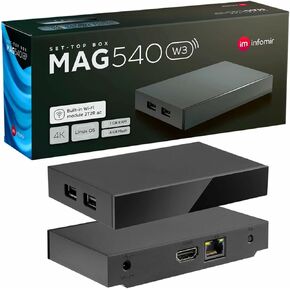 Latest MAG 540W3 4K WiFi Set TOP Box - High-Performance 4K STB with ARM Cortex-A35 CPU Upgrade