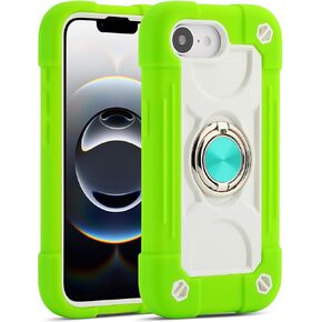 MARKILL Compatible with iPhone 16e Case with Stand, Military Grade Drop Protection Full Body Rugged Heavy Duty Case 3 in 1 Protective Durable Cover for iPhone 16e 6.1" 2025 (Black)