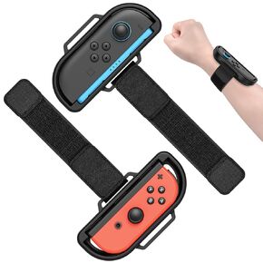 [𝐅𝐨𝐫 𝐒𝐰𝐢𝐭𝐜𝐡 𝟐/𝟏]- Wristbands for Nintendo Switch 2 (2025)/Switch 1 for Just Dance 2025/2024/Zumba Burn it Up,2 Pack Secure&Skin-Kindly Wrist Straps Accessories for JoyCon 2,fit Adult & Kids