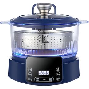 3L Lifting Sugar Removal Rice Cooker, Low Carb Mini Rice Cooker with Digital Display Panel and Touch Control, Carb‑Reducing Technology, Steamer Cooker for Family Use (White)